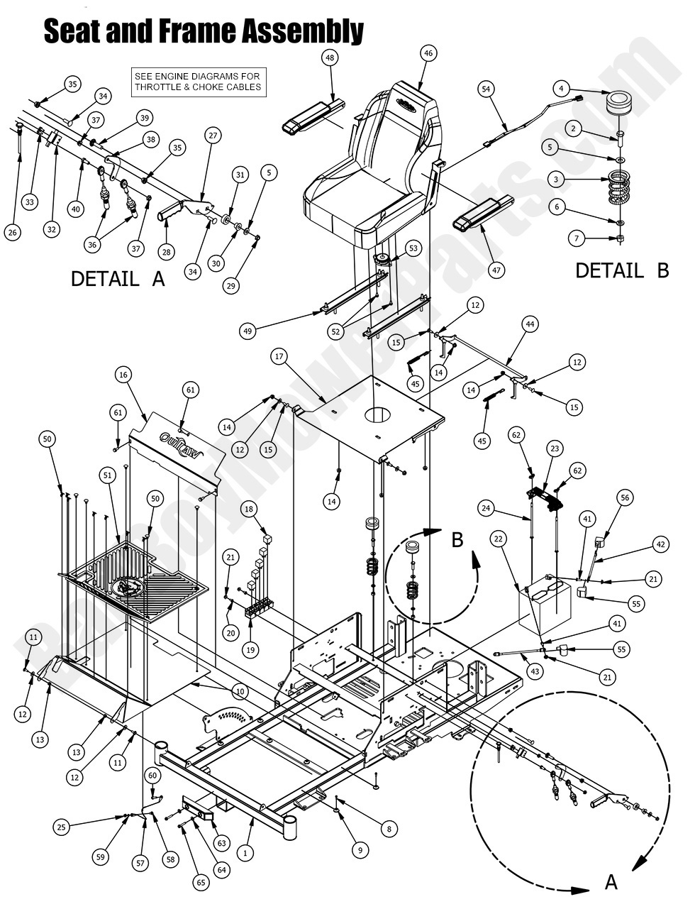 2016 Compact Outlaw - Seat & Frame Assembly